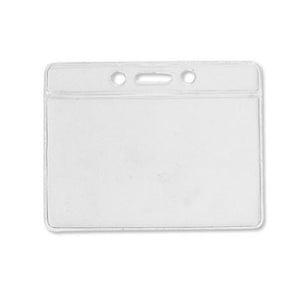 1820-1000-FD Vinyl Badge Holder, Color-Coded Vinyl Badge Holder 3.38" x 2.25" (86 x 57mm), Clear vinyl pocket front with color bar at top, thickness 0.23 mm front and 0.23 mm back, Horizontal top-load format - 1000/pack