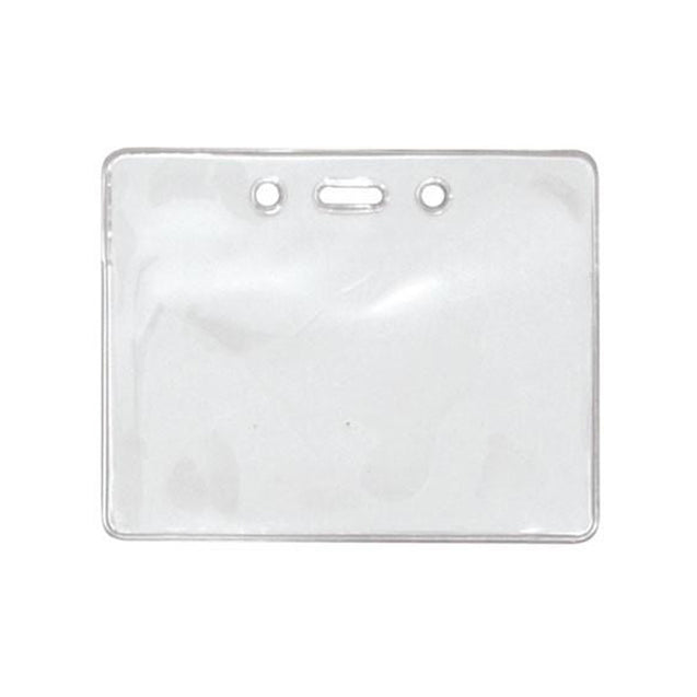 1840-5000 Badge Holder,Vinyl Badge Holder,Proximity Card holder,Heavy-Duty, Clear Vinyl, 3.50" x 2.25" (89 x 57mm), Color Clear -100/pack