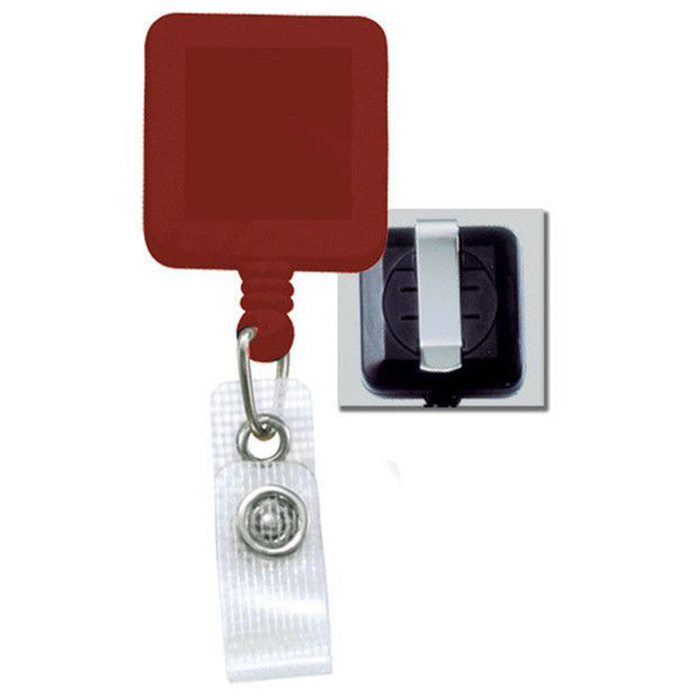 2120-3821 Square Badge Reel, Belt Clip Style 1 1/4" (32mm), Reel Diameter 1 1/4" (32mm), Cord Length : 30" (762mm), Label size : 3/4" (19mm), Reinforced Vinyl Strap, - 25/pack