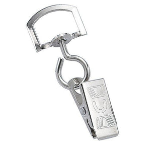 5705-3585 Swivel BullDog Clip, Nickel-Plated Steel 'U' Thumb-Grip Clip with Large Swivel 1" (25.4MM), Recommend for Lanyard width 5/8" (16mm) dia, 3/4" (19mm), 1" (25mm), - Color NPS - 100/pack