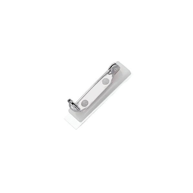 5730-2620 Badge Attachment, Bar Pin 1" (25.4MM), Pressure Sensitive NPS Steel Pin, Plastic ABS Base , Pin Size 1"(25.4mm), Pad Dimensions 1 1/8" x 1/4" (28.5 x 6.5 mm), - Color Pin - 500/pack