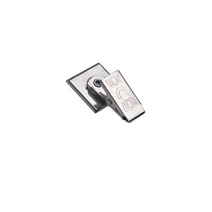 5735-2100 Badge Attachment, Pressure Sensitive Clip 1" (25.4MM), Embossed "U" Clip W/Fitted Square, Clip Size 1"(25.5mm), Pad Size 3/4" x 3/4" ( 19mm x 19mm), - Color NPS -25/pack