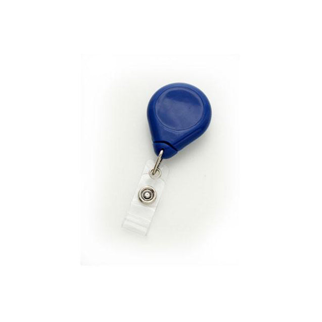 609-I-BLK Premium Badge Reel, Swivel Clip Style 1 1/2" (38mm), Reel Diameter 1 1/2" (38mm), Cord Length : 34" (864mm), Label size : 1" (25mm), Clear Vinyl Strap, - 25/pack