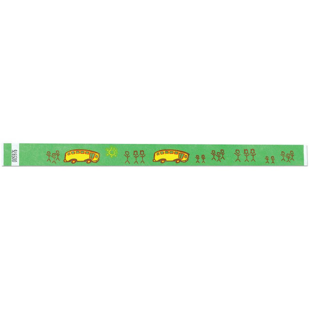 Expressions® 3/4" - Child Safety SCHOOL BUS NTX17 - 500/pack