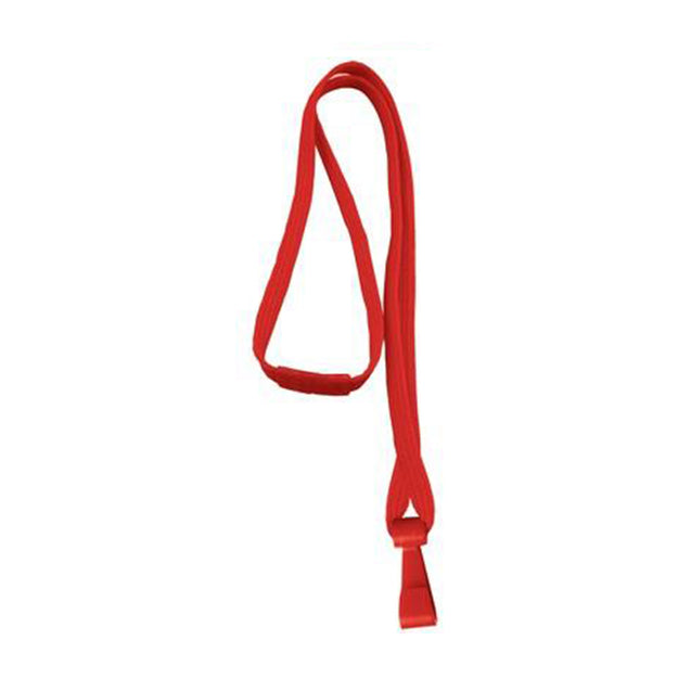 BL-34H-BLK Standard Lanyard, Tubular Lanyard 3/8" (10mm), Flexible Tubular Polyester Lanyard, Breakaway, "No-Flip" Wide Plastic Hook, 3/8" (10mm) wide x 36" (900mm) long, 47" thread with tighter weave and softer texture - 100/pack