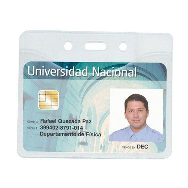 1815-1121 Vinyl Badge Holder, Earth Friendly PureClear Holder 3.38" x 2.25" (86 x 57mm), DOP-free Badge Holder, thickness 0.51 mm front and 0.51 mm back, Color Clear - 100/pack
