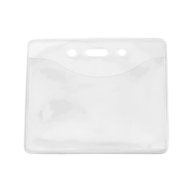 1815-1121 Vinyl Badge Holder, Earth Friendly PureClear Holder 3.38" x 2.25" (86 x 57mm), DOP-free Badge Holder, thickness 0.51 mm front and 0.51 mm back, Color Clear - 100/pack