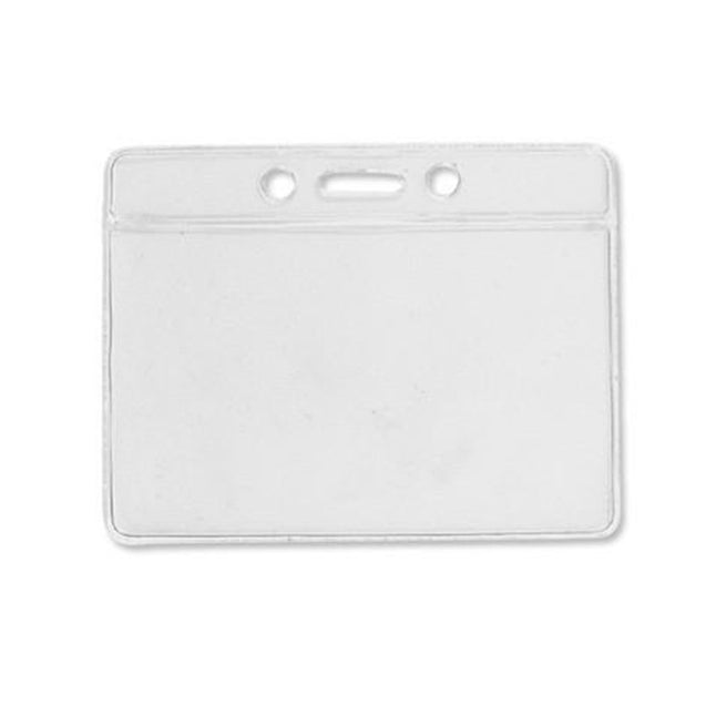 1820-1000-FD Vinyl Badge Holder, Color-Coded Vinyl Badge Holder 3.38" x 2.25" (86 x 57mm), Clear vinyl pocket front with color bar at top, thickness 0.23 mm front and 0.23 mm back, Horizontal top-load format - 1000/pack