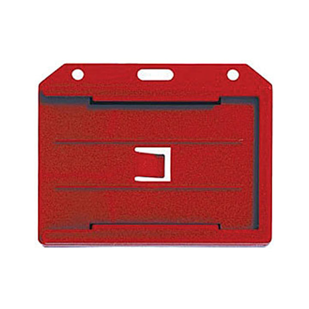 1840-3050 Badge Holder, Rigid Badge Holder, 2-sided Open-Face Rigid Three Card Holder, Horizontal/Vertical Load,2.13" x 3.38" (54 x 86mm) - 50/pack