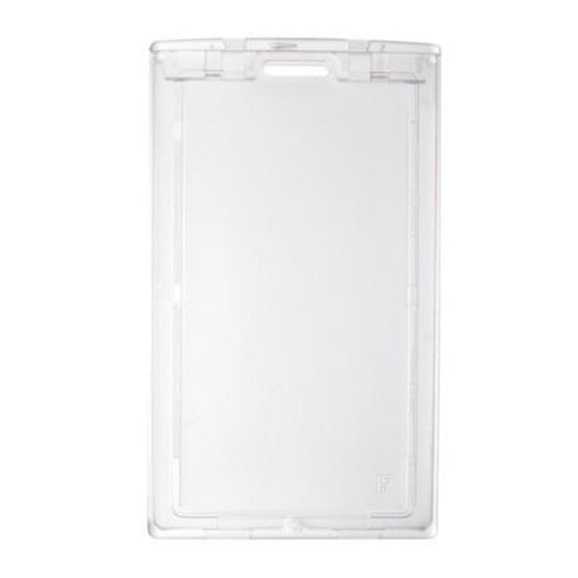 1840-6630 Badge Holder, Rigid Badge Holder,"KEY" Locking Two-Card holder,Horizonta/Vertical Load,3.38" x 2.13" (86 x 54mm), Clear