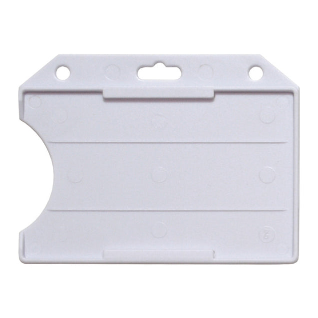 1840-8110 Badge Holder,Rigid Badge Holder, 1-Card Open-Face, Semi-Rigid Horizontal Card Holder, Horizontal / Vertical Load- 50/pack