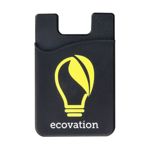 1860-5001 Badge Holder,Adhesive Silicone Wallet,Silicone Rubber Wallet with 3M Adhesive Back,Hold up to 3 cards, 2.25" x 3.38" (57 mm x 86 mm), Color Black