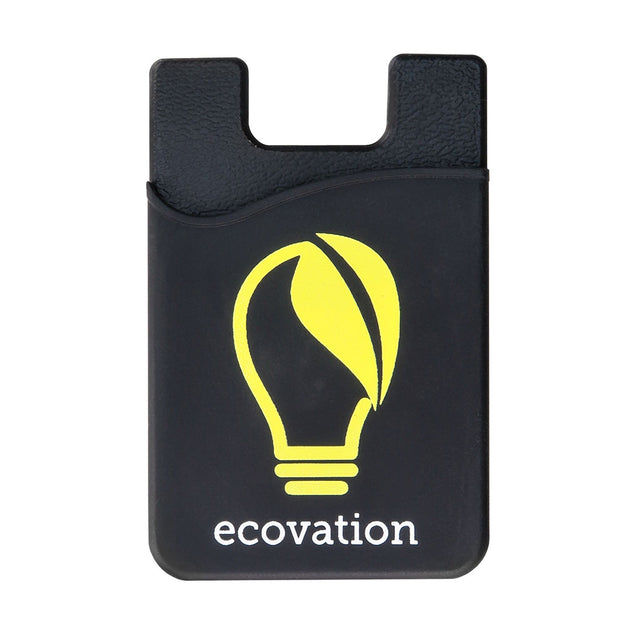 1860-5001 Badge Holder,Adhesive Silicone Wallet,Silicone Rubber Wallet with 3M Adhesive Back,Hold up to 3 cards, 2.25" x 3.38" (57 mm x 86 mm), Color Black