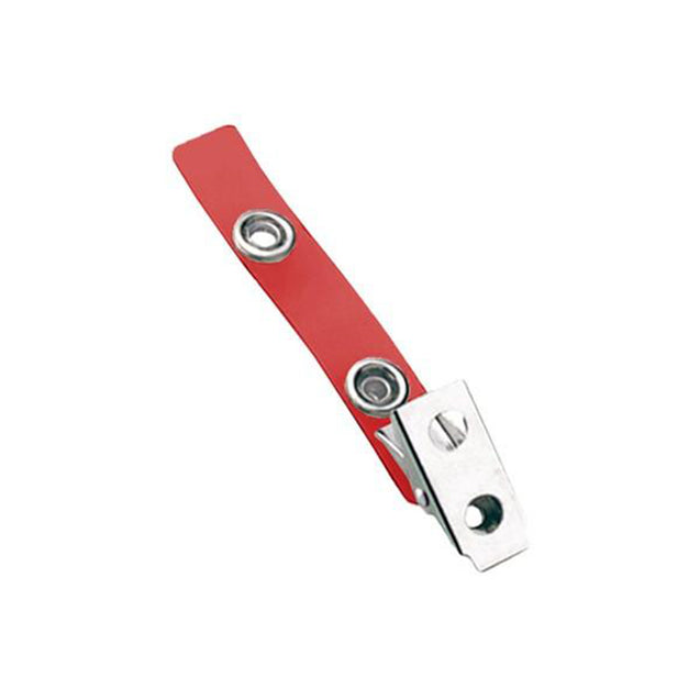 2105-2001 Strap Clip, 2 Hole Clip 2 3/4" (70mm), NPS Smooth Face Clip, Colored Vinyl Strap, Strap Size 2 3/4" (70mm) - 100/pack