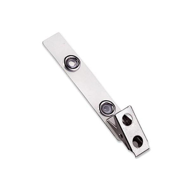 2110-1100 Strap Clip, 2 Hole Clip 2 3/4" (70mm), Two-Hole Clip, Mylar Strap, Strap Size 2 3/4" (70mm), - Color NPS - 100/pack