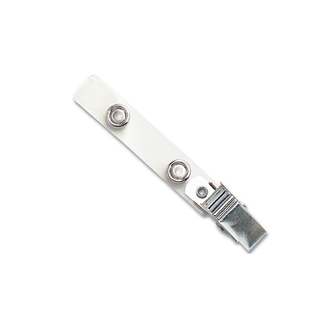 2110-1255 Strap Clip, Knurled Thumb-Grip Clip 2 3/4" (70mm), NPS Knurled Thumb Grip Clip, Mylar Strap, Strap Size 2 3/4" (70mm), - Color NPS - 100/pack