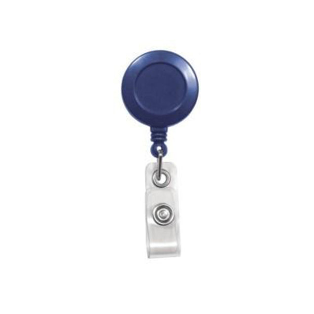 2120-4700 Round Badge Reel, Spring Clip Style 1 1/4" (32mm), Reel Diameter 1 1/4" (32mm), Cord Length : 34" (864mm), Label size : 3/4" (19mm), Clear Vinyl Strap, - 25/pack