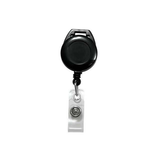 2120-7501 Lanyard Badge Reel, Clear Vinyl Strap 1 1/4" (32mm), Reel Diameter 1 1/4" (32mm), Cord Length : 34" (864mm), Label size : 3/4" (19mm) - 25/pack