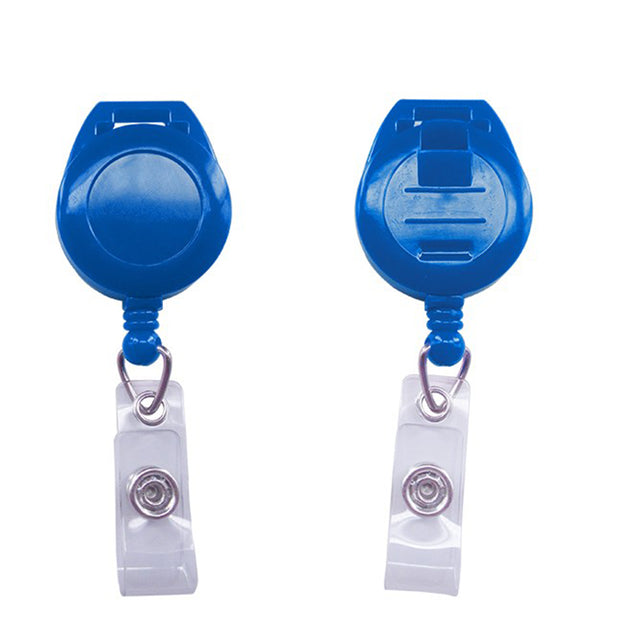 2120-7501 Lanyard Badge Reel, Clear Vinyl Strap 1 1/4" (32mm), Reel Diameter 1 1/4" (32mm), Cord Length : 34" (864mm), Label size : 3/4" (19mm) - 25/pack