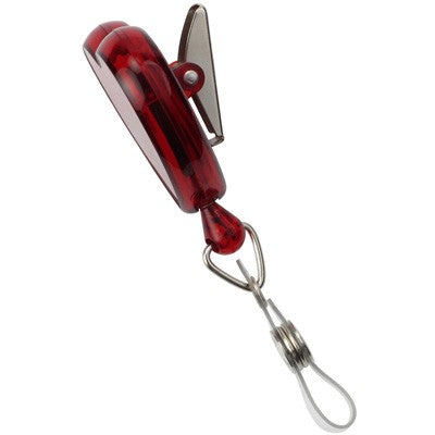 2120-7616 Heart Shaped Badge Reel, Swivel Clip Style 1 1/4" (32mm), Reel Diameter 1 1/4" (32mm), Cord Length : 34" (864mm), Label size : 1 7/16" x 1 " (34m x 35mm), Clear Vinyl Strap, - 25/pack