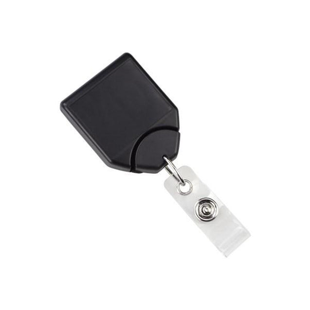 2120-8001 Twist-Free Badge Reel, Swivel Belt Clip Style 1.31" (33mm), Reel Diameter 1.31" (33mm), Cord Length : 28" (711mm), Label size : 1 1/5" x 1" (30mm x 25mm), Clear Vinyl Strap, - 25/pack