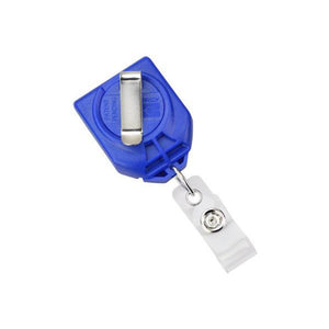 2120-8001 Twist-Free Badge Reel, Swivel Belt Clip Style 1.31" (33mm), Reel Diameter 1.31" (33mm), Cord Length : 28" (711mm), Label size : 1 1/5" x 1" (30mm x 25mm), Clear Vinyl Strap, - 25/pack
