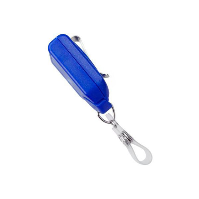 2120-8001 Twist-Free Badge Reel, Swivel Belt Clip Style 1.31" (33mm), Reel Diameter 1.31" (33mm), Cord Length : 28" (711mm), Label size : 1 1/5" x 1" (30mm x 25mm), Clear Vinyl Strap, - 25/pack