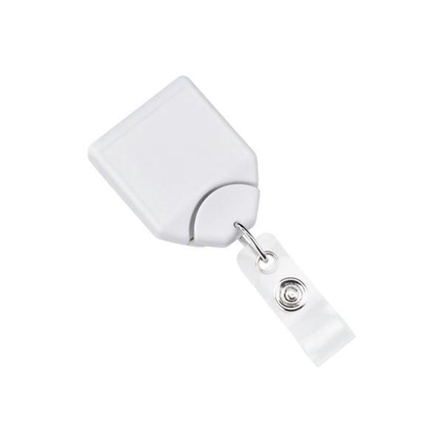 2120-8001 Twist-Free Badge Reel, Swivel Belt Clip Style 1.31" (33mm), Reel Diameter 1.31" (33mm), Cord Length : 28" (711mm), Label size : 1 1/5" x 1" (30mm x 25mm), Clear Vinyl Strap, - 25/pack