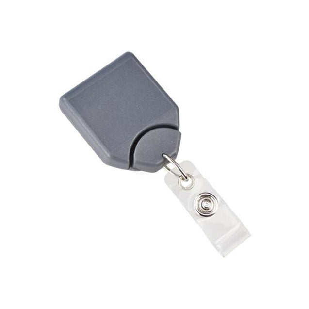 2120-8001 Twist-Free Badge Reel, Swivel Belt Clip Style 1.31" (33mm), Reel Diameter 1.31" (33mm), Cord Length : 28" (711mm), Label size : 1 1/5" x 1" (30mm x 25mm), Clear Vinyl Strap, - 25/pack