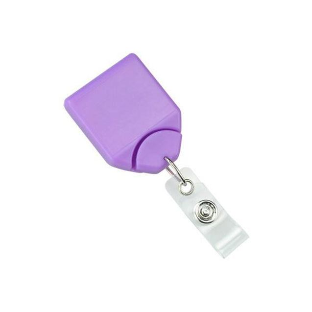 2120-8001 Twist-Free Badge Reel, Swivel Belt Clip Style 1.31" (33mm), Reel Diameter 1.31" (33mm), Cord Length : 28" (711mm), Label size : 1 1/5" x 1" (30mm x 25mm), Clear Vinyl Strap, - 25/pack