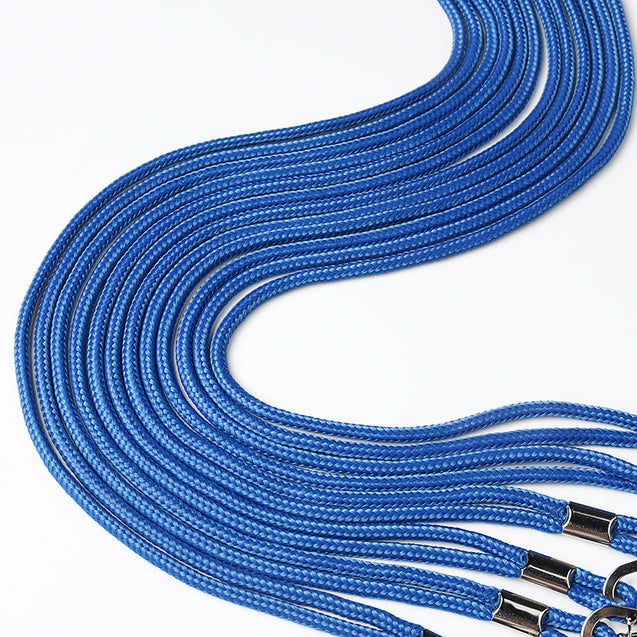 2135-3001 Standard Lanyard, Round Braid Lanyard 1/8" (3mm), Round Braided Polypropylene Lanyard, Non-Breakaway, Swivel Hook, Solid Material Color - 100/pack