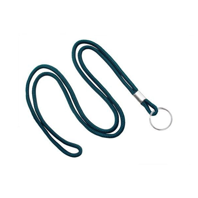 2135-3101 Standard Lanyard, Round Braid Lanyard 1/8" (3mm), Round Braided Polypropylene Lanyard, Non-Breakaway, Split Ring, Solid Material Color - 100/pack