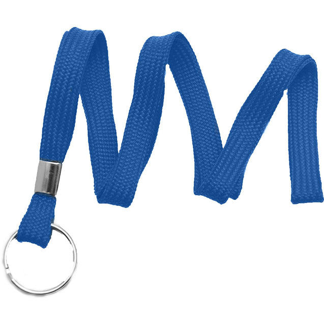 2135-3651 Standard Lanyard, Flat Braid Lanyard 3/8" (10mm), Flat Tubular Polyproylene Lanyard, Non-Breakaway, NPS Split Ring, Universal Slide Adapter - 100/pack