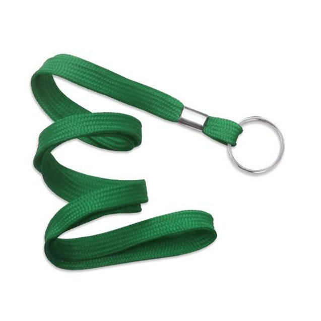 2135-3651 Standard Lanyard, Flat Braid Lanyard 3/8" (10mm), Flat Tubular Polyproylene Lanyard, Non-Breakaway, NPS Split Ring, Universal Slide Adapter - 100/pack