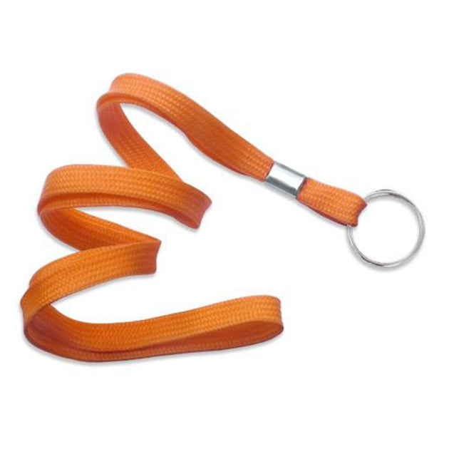 2135-3651 Standard Lanyard, Flat Braid Lanyard 3/8" (10mm), Flat Tubular Polyproylene Lanyard, Non-Breakaway, NPS Split Ring, Universal Slide Adapter - 100/pack