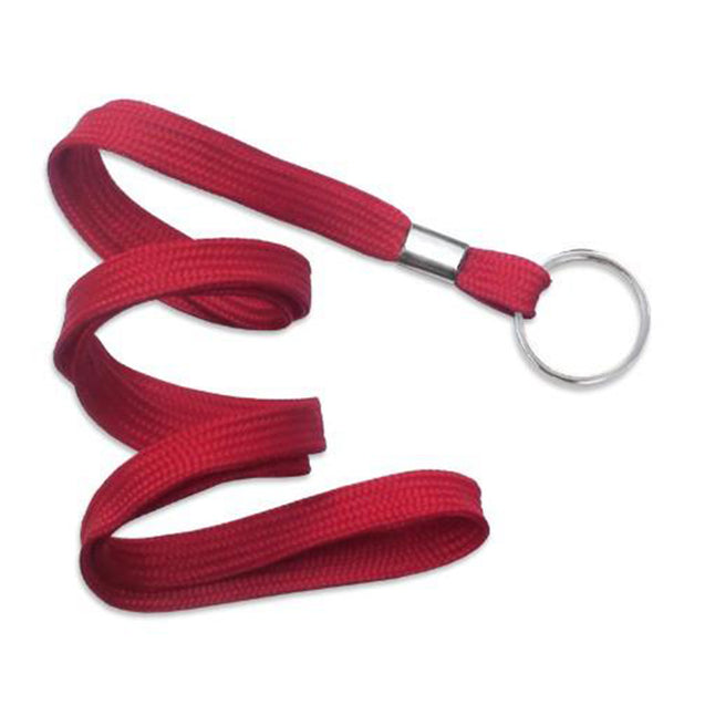 2135-3651 Standard Lanyard, Flat Braid Lanyard 3/8" (10mm), Flat Tubular Polyproylene Lanyard, Non-Breakaway, NPS Split Ring, Universal Slide Adapter - 100/pack