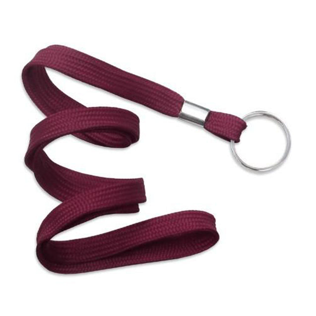 2135-3651 Standard Lanyard, Flat Braid Lanyard 3/8" (10mm), Flat Tubular Polyproylene Lanyard, Non-Breakaway, NPS Split Ring, Universal Slide Adapter - 100/pack