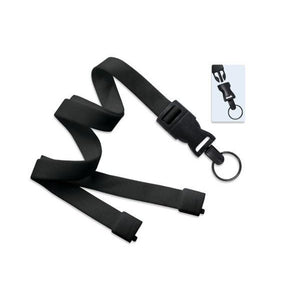 2135-4685 Standard Lanyard, Optiweave Dtach Lanyard 5/8" (16mm), Flat Tubular Polyester Lanyard, Breakaway, Dtach Split Ring, 5/8" (16mm) wide x 36" (900mm) long - 100/pack