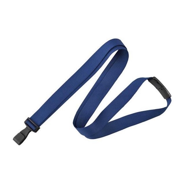 2136-3403 Standard Lanyard, Anti-Microbial Lanyard 5/8" (16mm), Breakaway, Wide Plastic No-Twist Hook, 5/8" (16mm) wide x 36" (900mm) long - 100/pack