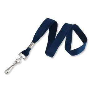 2136-3501 Standard Lanyard, Flat Ribbed Lanyard 5/8" (16mm), Flat Ribbed Polyester Lanyard, Non-Breakaway, NPS Swivel Hook, Universal Slide Adapter - 100/pack