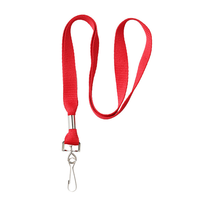 2135-3501 Standard Lanyard, Flat Braid Lanyard 3/8" (10mm), Flat Tubular Polyproylene Lanyard, Non-Breakaway, NPS Swivel Hook, Universal Slide Adapter - 100/pack