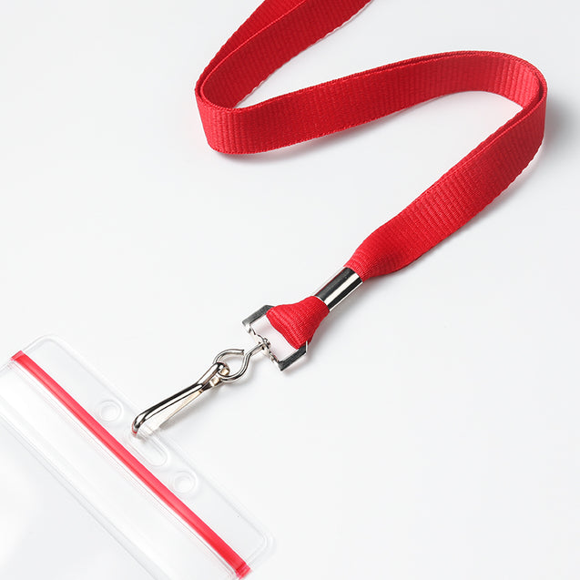 2135-3501 Standard Lanyard, Flat Braid Lanyard 3/8" (10mm), Flat Tubular Polyproylene Lanyard, Non-Breakaway, NPS Swivel Hook, Universal Slide Adapter - 100/pack