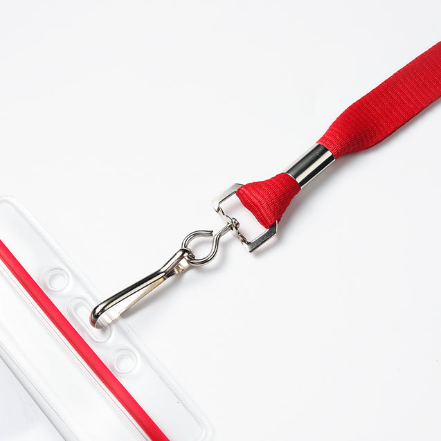 2135-3501 Standard Lanyard, Flat Braid Lanyard 3/8" (10mm), Flat Tubular Polyproylene Lanyard, Non-Breakaway, NPS Swivel Hook, Universal Slide Adapter - 100/pack