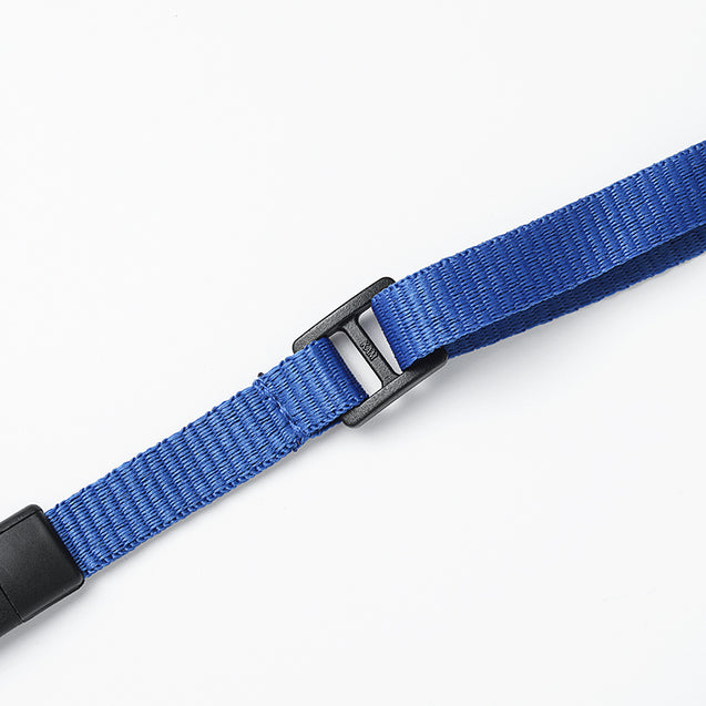 2137-2033 Standard Lanyard, Adjustable Breakaway Lanyard 3/8" (10mm), Flat Ribbed Polyester Lanyard, Breakaway, Slide Adjuster, Wide "no-twist" plastic hook, 3/8" wide x 24-44" long (adjustable) - 100/pack