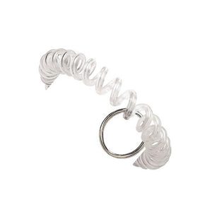 2140-6300 Retainer and Wrist Coil, Wrist Coil with Split Ring 2-1/2 - 14-1/2" (63.5 - 368mm), Expandable Coil Cord - 100/pack