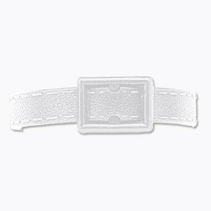 2430-2011 Luggage Strap, Plastic Luggage Strap 7 3/8" x 3/8" (188 x 10 mm), Plastic post and notch strap with simulated edge stitching