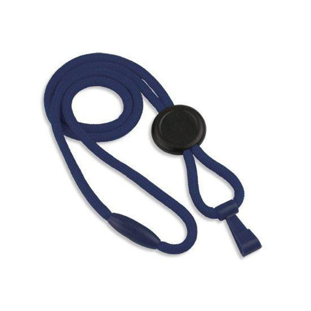 FF-34H-BLK Standard Lanyard, No Flip Lanyard 1/4" (6mm), Round lanyard, Breakaway, no-Flip plastic hook, 1/4" (6mm) wide x 36" (900mm) long - 100/pack