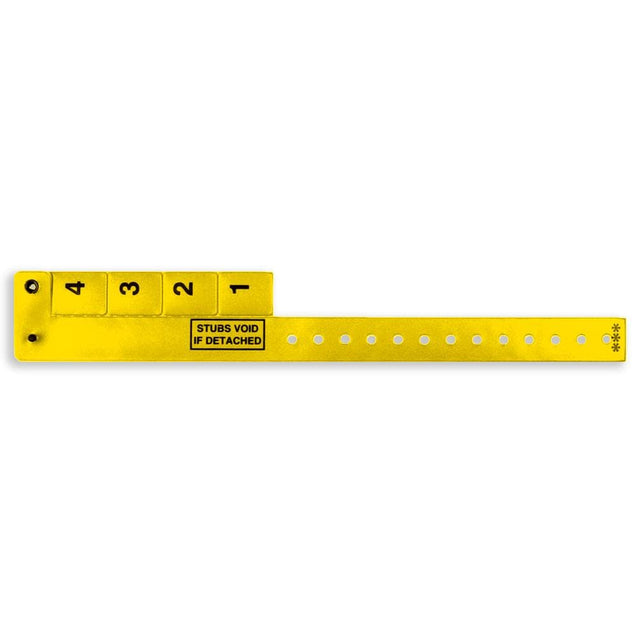 Vinyl standard Wrist-Rider Wristicket - 4 pull-off tabls 4TSP - 500/pack