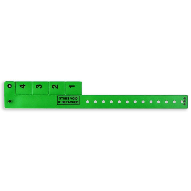 Vinyl standard Wrist-Rider Wristicket - 4 pull-off tabls 4TSP - 500/pack