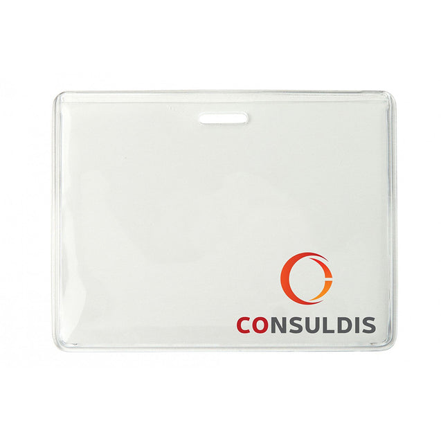 Badge Holder,Vinyl Badge Holder,Proximity Card holder,Heavy-Duty, Clear Vinyl,3.63" x 2.50" (92 mm x 64 mm),Color Clear - 1000/pack